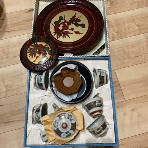 【値下げ！】美品　九谷焼　お客様用湯呑み一式