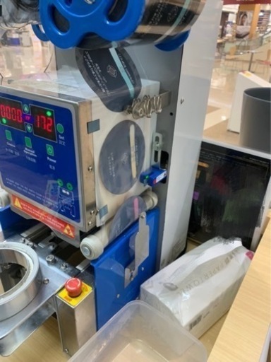 シーリングマシン フル自動1台 タピオカ作る機　棚2個