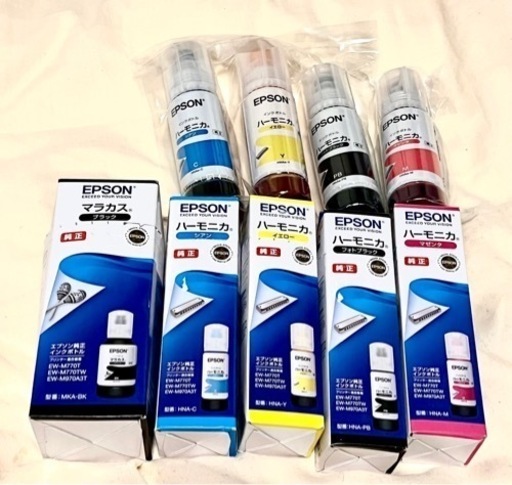 【値下げ】EPSON 純正インクボトル　ハーモニカ　マラカス　セット