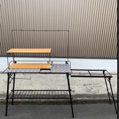 ネイチャートーンズ　キッチンカウンター　本体＋ハンガー＋テーブル...