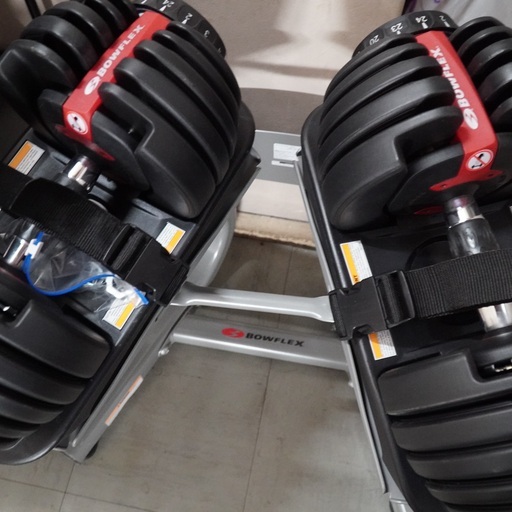 Bowflex　ダンベル、ダンベル専用スタンド、ベンチセット