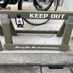 ①フェンス　横断防止 進入防止 バリケード エクステリア ガーデ...