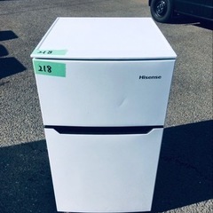 ✨2019年製✨218番 Hisense✨2ドア冷凍冷蔵庫✨HR-B95A‼️