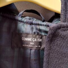 90サイズ　ネイビーダッフルコートの画像