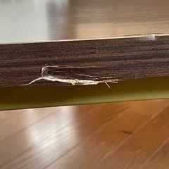 折りたたみ座卓テーブル。　傷凹み有り。の画像