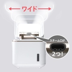 ツインバード フェイススチーマー ダブル 美顔器 SH-2787PWの画像