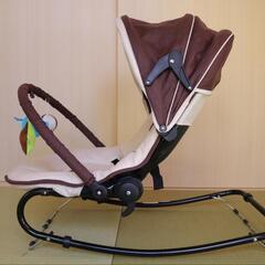 【バウンサー】ドット柄 ブラウン×ベージュの画像