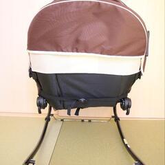 【バウンサー】ドット柄 ブラウン×ベージュの画像