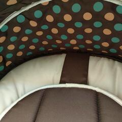 【バウンサー】ドット柄 ブラウン×ベージュの画像