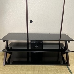 【引取り限定】ガラス3段TVボード