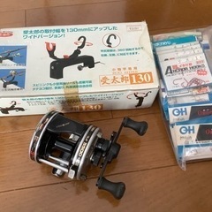 リール　釣り針　竿掛け