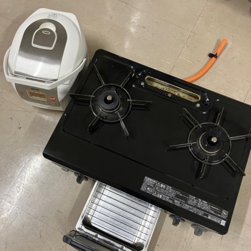 【売約】【今すぐデキル1人暮らし！家電6点セット】冷蔵庫/洗濯機/レンジ/ガスコンロ/炊飯器/掃除機