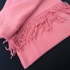 ストール　ピンク　薄地　新品の画像