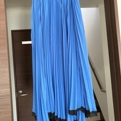 JENNEバイカラープリーツロングスカート
