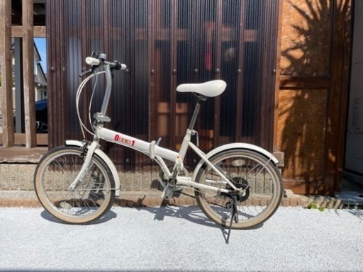 【美品】ギア付き折りたたみ自転車　アルミ