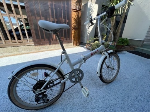 【美品】ギア付き折りたたみ自転車　アルミ
