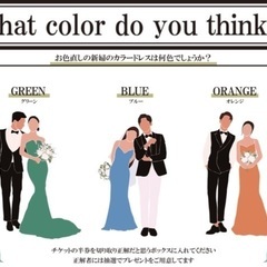【値下げ】ドレス色当て(ウェルカムスペース)の画像