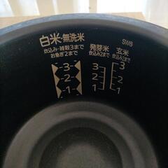 三菱炊飯器内釜NJ-SW066本炭釜の画像