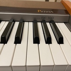 【美品】CASIO 電子ピアノ CASIO Privia PX-100 88鍵盤、ピアノ鍵盤 【無料配送可能】