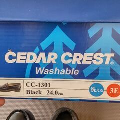 セダークレスト 24cm３Ｅ メンズ ブラックの画像