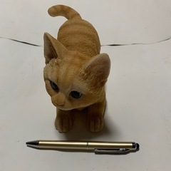 猫の置物、ガーデンオブジェの画像