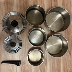 (再値下)収納しやすい鍋5点セット