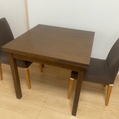 ★美品★無印良品★椅子付きダイニングテーブル★4人掛けから6人掛...