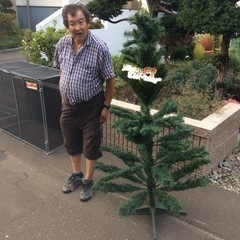 高さ１メーター８０のクリスマスツリーです(^-^)この時期だから...