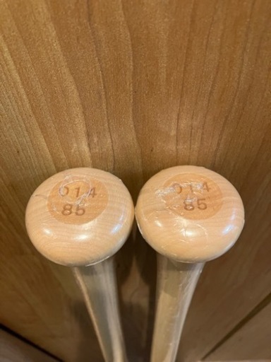 JB 和牛 硬式木製バット BFJマーク付 北米産メイプル 85cm 2本セット