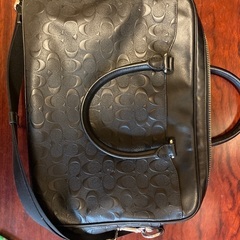 COACH コーチ2WAY 黒 レザー ビジネスバッグ F72973