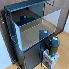 【含ADA】アクアリウムセット（水槽/水槽台/フィルター/照明その他）