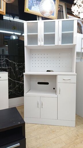 超美品‼️】高級♪ エスエークラフト 60cm幅レンジボード 食器棚