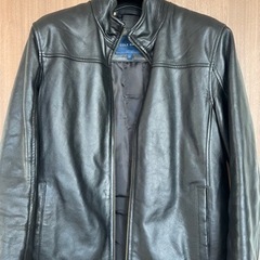 ラムレザースタンドカラー裏キルトジャケット