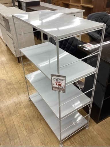 KJ-6【新入荷　リサイクル品】無印良品　スチールユニットシェルフ　グレー