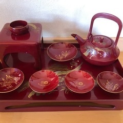 お屠蘇セット　漆塗り　皇居勤労奉仕記念品付き