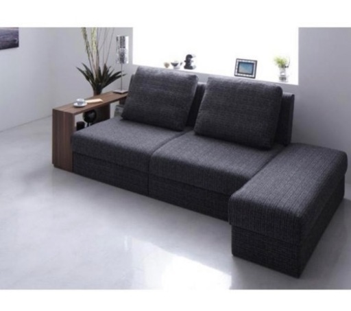 【お取引き中】お値下げします。ソファベッド　セミダブル　収納