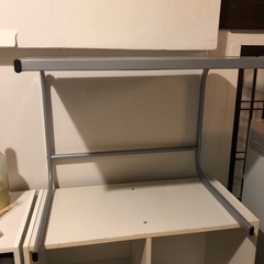 4月末まで　レンジ台　棚　キッチン　電子レンジ　収納の画像