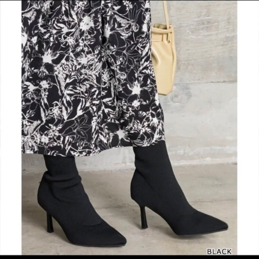 【RANDA】ニットソックスブーツ