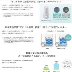 シャープ 高濃度プラズマクラスター 加湿空気清浄機 ＫＣ−５０ＴＨ６　花粉　消臭の画像