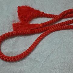 コーラルピンク振袖用帯あげ帯締未使用セットの画像