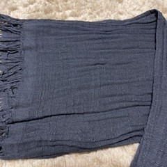 【中古】ショートマフラー　黒の画像