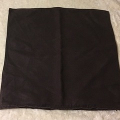 クッションカバー　濃茶　無印良品