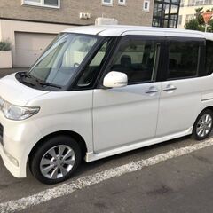 【成約！終了します】タントカスタム　X　４WD　綺麗なパールホワ...