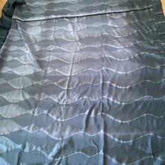 遮光カーテン 200x210 2枚　黒　洗濯OK フック付きの画像