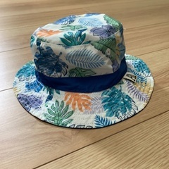 キッズ　リバーシブル帽子　48センチの画像