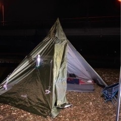 ワンポールテント アウトドアの画像