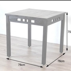 アジアン家具ダイニングテーブル天然木製1〜2人用の画像