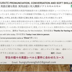 Super useful and fun! 30分無料体験授業！ 正確な発音と簡潔直接な英語は、仕事や友達作りの自信にもなります とても楽しくて便利です。の画像