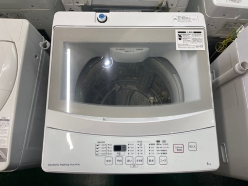 ニトリ　全自動洗濯機　6kg 2019年　NTG60 中古