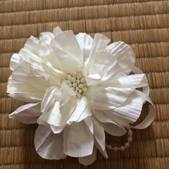 コサージュ　ピンク　薔薇　白追加の画像